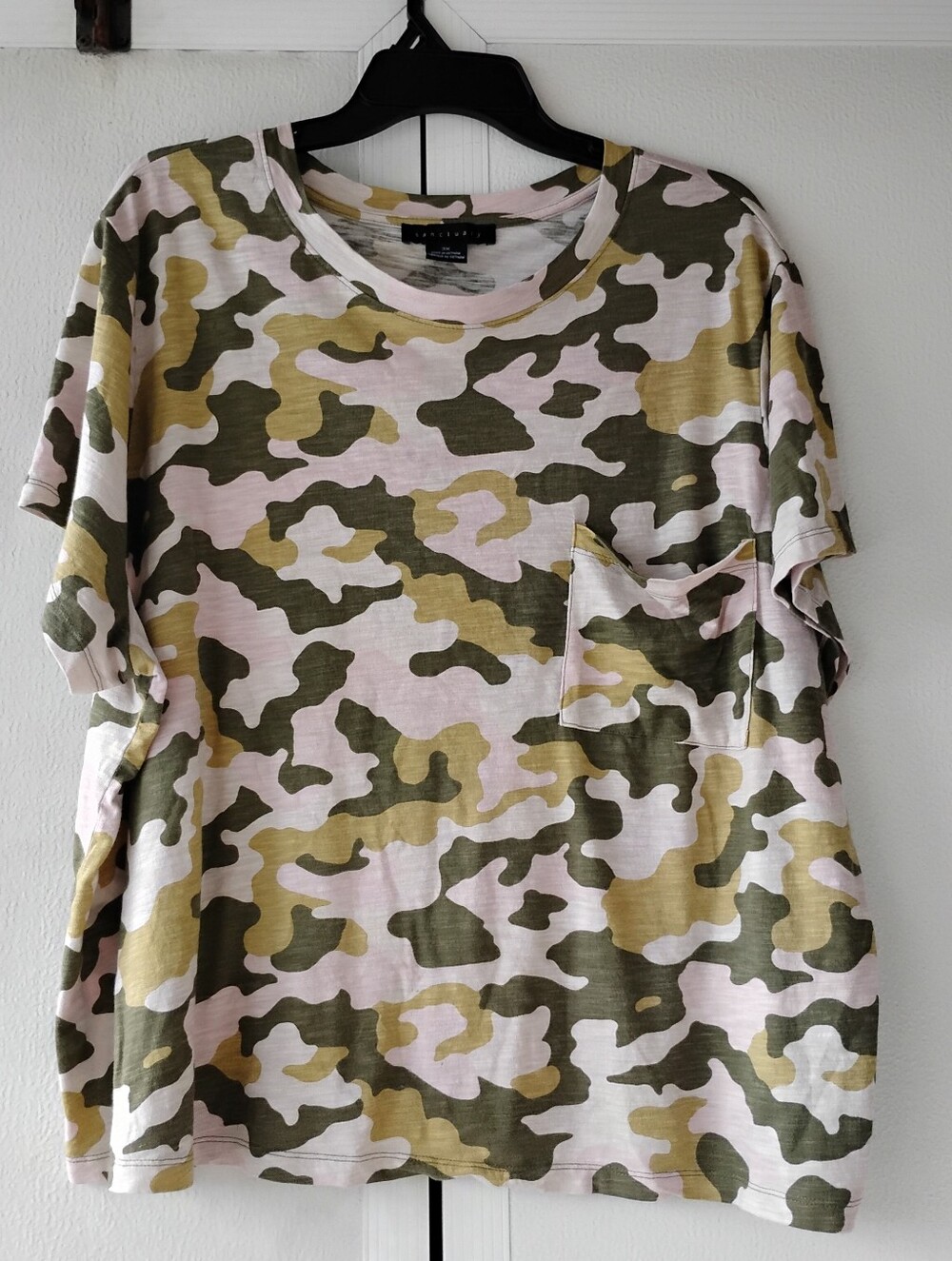 Untitled Camo Pocket Tee - Pink & Olive